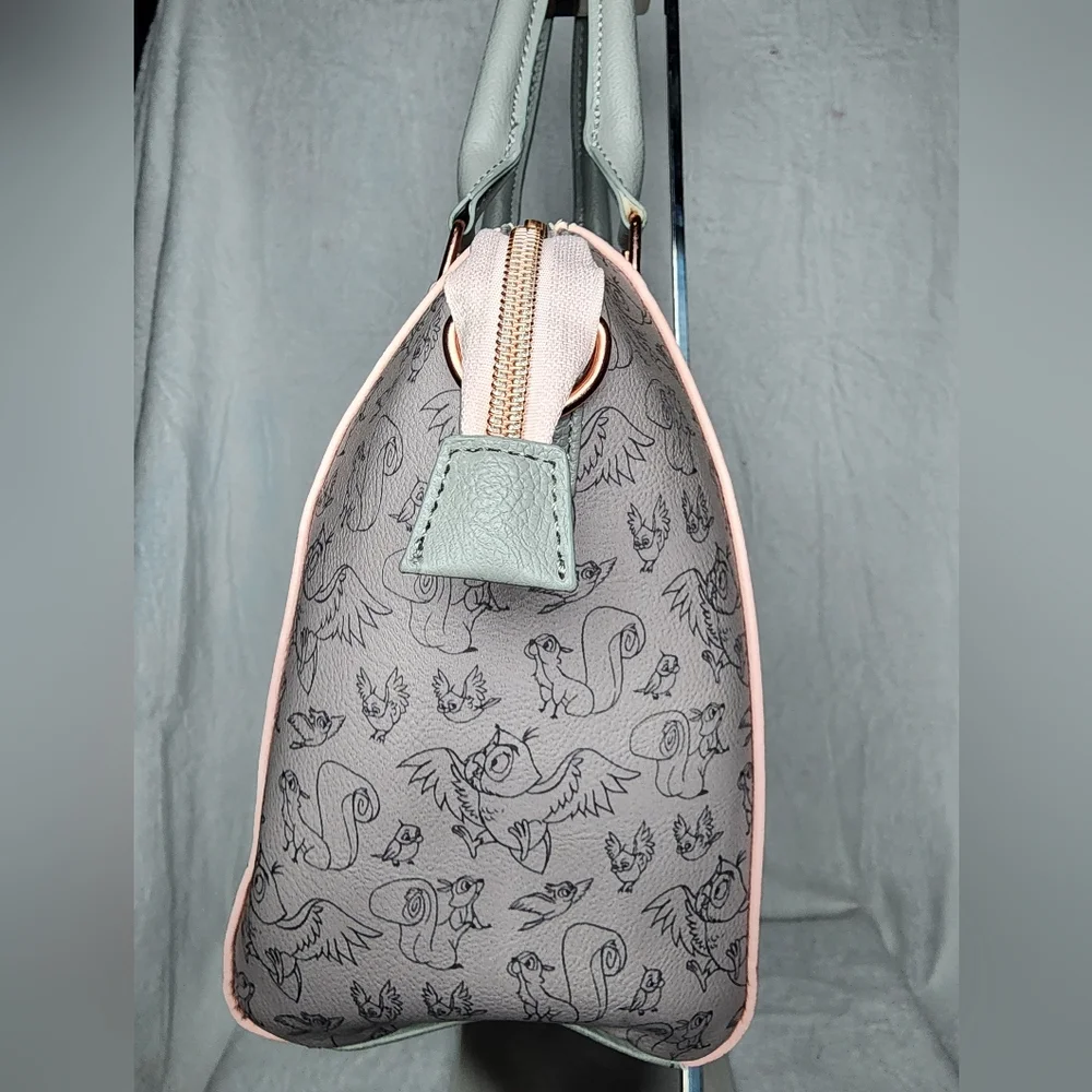 Loungefly Sleeping Beauty Aurora Pink and Gray Satchel